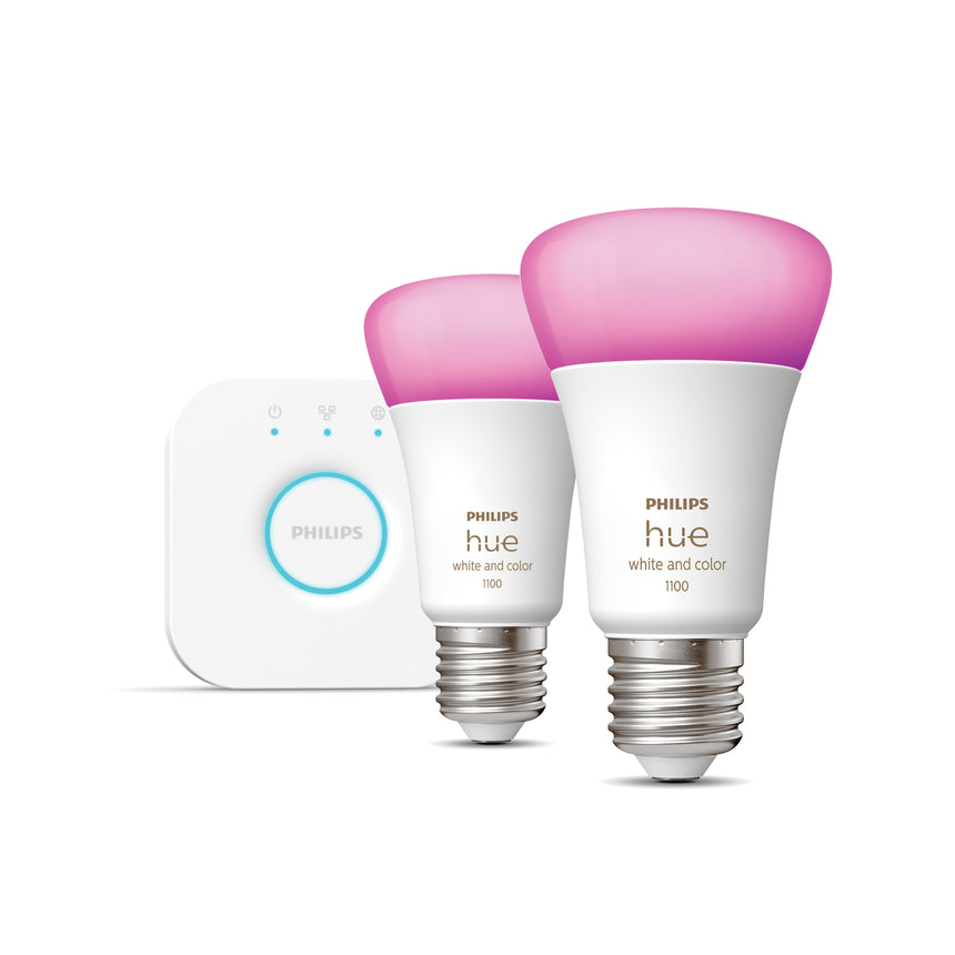Philips Hue White and Color Ambiance Kit de inicio blanco RGBW E27 11W 1055lm 29149200 - vista alternativa