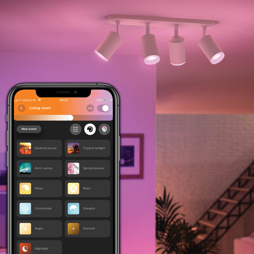 Philips Hue White and Color Ambiance Foco Fugato blanco RGBW 4,2W 1600lm 8720169319578 - imagen 3