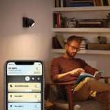 Philips Hue Foco Buckram negro White Ambiance 5W 871951433924800 350lm - imagen 3