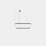 Lámpara de techo colgante LedsC4 Geometric Square Recessed 1600x1600mm grande QS5X-00X9AZRUEF