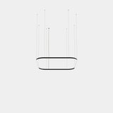 Lámpara de techo colgante LedsC4 Geometric Square Mini 1600x1600mm grande LED QS6X-00V9AZDU05