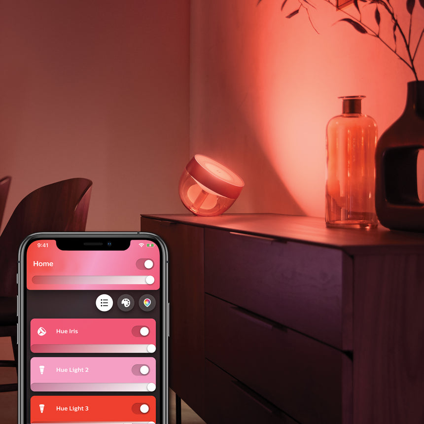 Philips Hue White and Color Ambiance Lámpara de mesa Iris cobre RGBW 8W 871951441158600 570lm - imagen 3