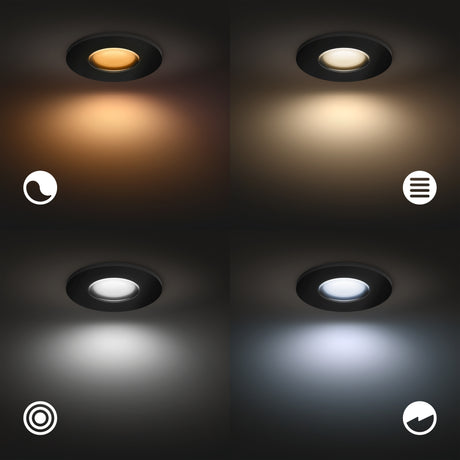 Philips Hue White and Color Ambiance Empotrable Xamento negro RGBW 6W IP44 871951445213800 - imagen 5