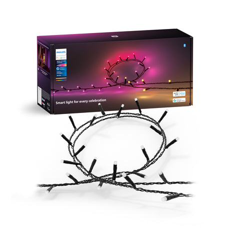 Philips Hue White and Color Ambiance Guirnalda festavia negro RGBW 28W IP54 120lm 8720169246867 - imagen 7