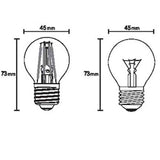 Mantra Bombillas E27 LED E27 4W 2700K 470lm transparente R09132