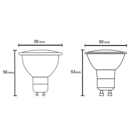 Mantra Bombillas Gu10 LED GU10 6W 5000K 540lm blanco R09197