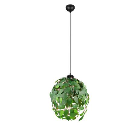 Lámpara de techo colgante Trio Leavy LED negro mate 3000K 150cm R10461915
