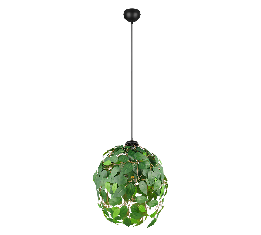 Lámpara de techo colgante Trio Leavy LED negro mate 3000K 150cm R10461915