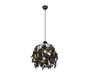 Lámpara Trio Leavy negro mate Ø38cm R10461932