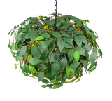 Lámpara de techo colgante Trio Leavy 4 luces negro mate y verde 150cm R10464015 - vista 2