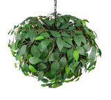 Lámpara de techo colgante Trio Leavy 4 luces negro mate y verde 150cm R10464015 - vista 5