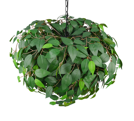 Lámpara de techo colgante Trio Leavy 4 luces negro mate y verde 150cm R10464015 - vista 5