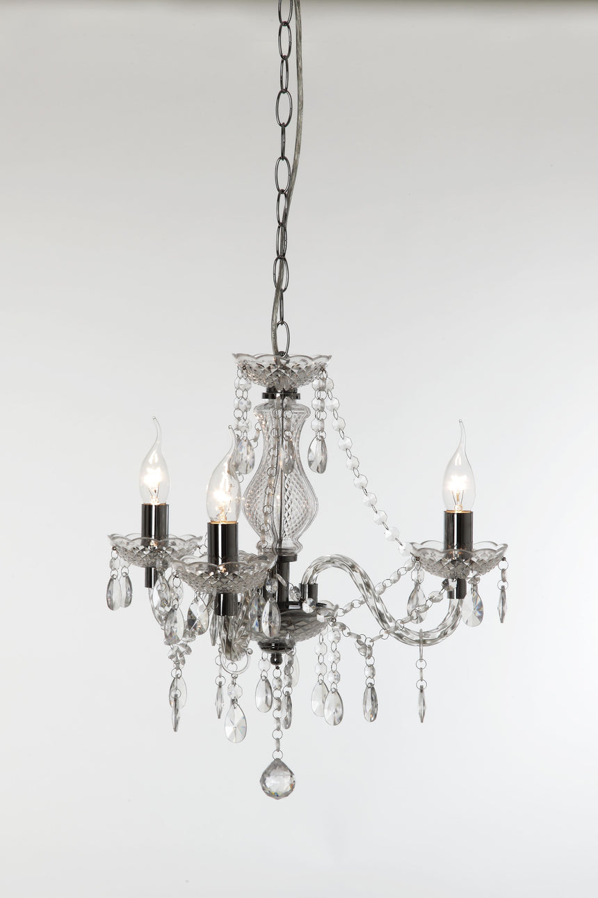Plafón de techo Trio Lüster LED cromo 2700K Ø46cm R11073000