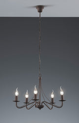 Plafón de techo Trio Country LED rusty 2700K Ø55cm R1198-24