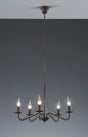 Plafón de techo Trio Country LED rusty 2700K Ø55cm R1198-24