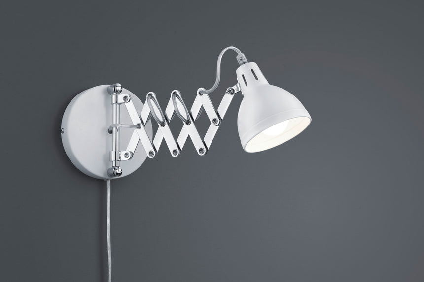 Aplique de pared Trio Scissor LED blanco mate 3000K R20321031
