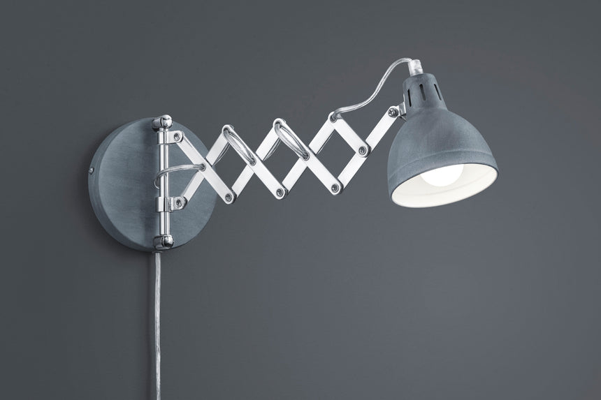 Aplique de pared Trio Scissor LED concrete look 3000K R20321078
