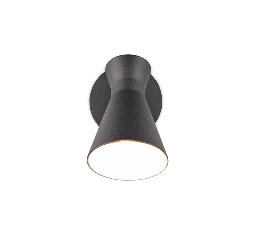 Aplique de pared Trio Enzo LED negro mate 3000K R20781732