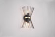 Aplique de pared Trio Rod LED negro y dorado 2700K 31cm R21532080