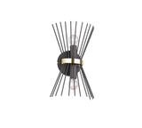 Aplique de pared Trio Rod LED negro y dorado 2700K 31cm R21532080