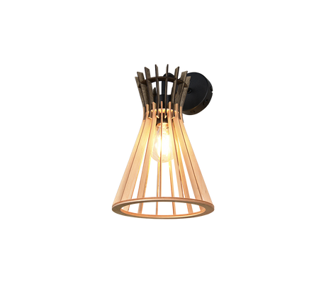 Aplique de pared Trio Alice negro mate R21861736