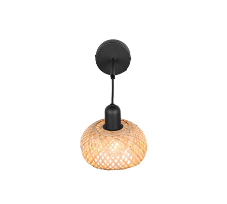 Aplique de pared Trio Leonie LED negro mate 2700K 30,5cm R21871736