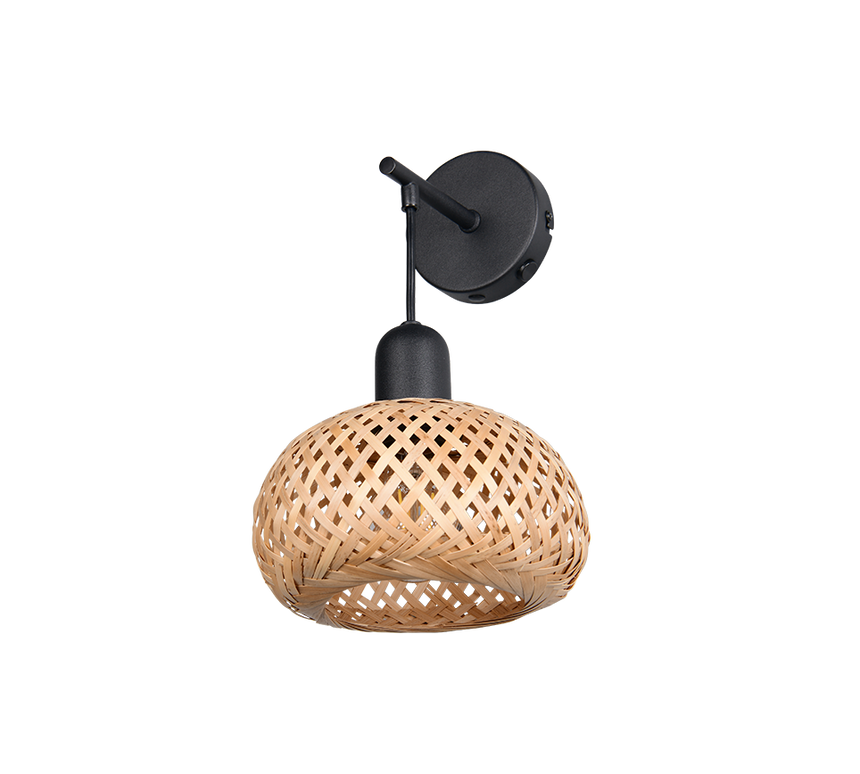Aplique de pared Trio Leonie LED negro mate 2700K 30,5cm R21871736
