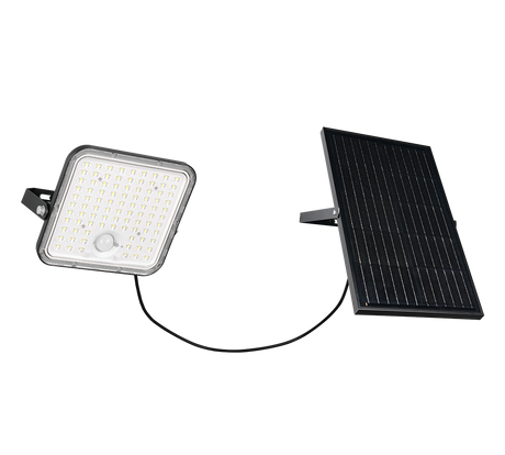 Aplique de exterior Trio Acora LED negro mate solar 4000K IP65 R22189132