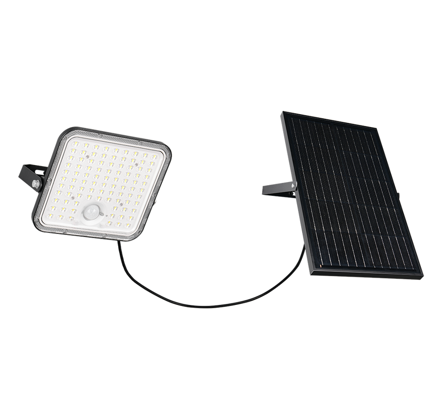 Aplique de exterior Trio Acora LED negro mate solar 4000K IP65 R22189132