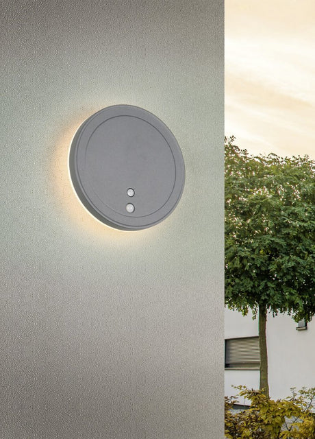 Aplique de exterior Trio Fortaleza LED antracita 3000K regulable IP54 R23056142
