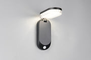 Aplique de exterior Trio Lagoas negro R23176102