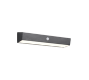 Aplique de exterior Trio Silves LED solar portátil negro 4000K con sensor USB IP44 R23306102