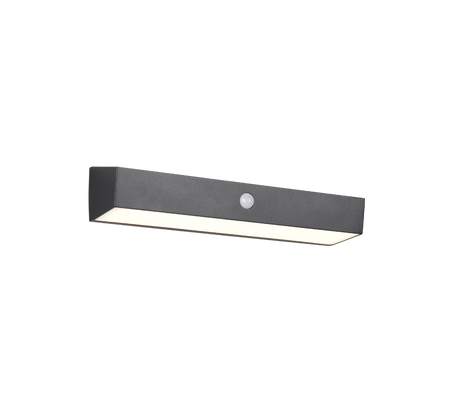 Aplique de exterior Trio Silves LED solar portátil negro 4000K con sensor USB IP44 R23306102