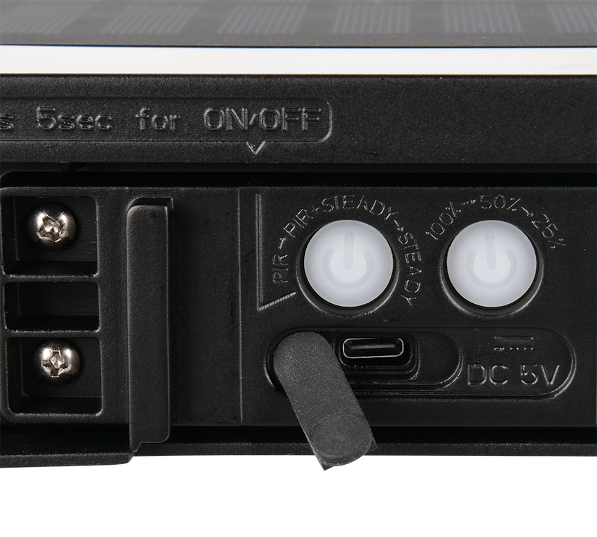 Aplique de exterior Trio Bilbao LED solar portátil negro 4000K con sensor IP44 R23336202 - vista 5