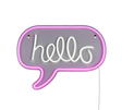Aplique de pared Trio Hello LED transparent clear 31cm R23711100
