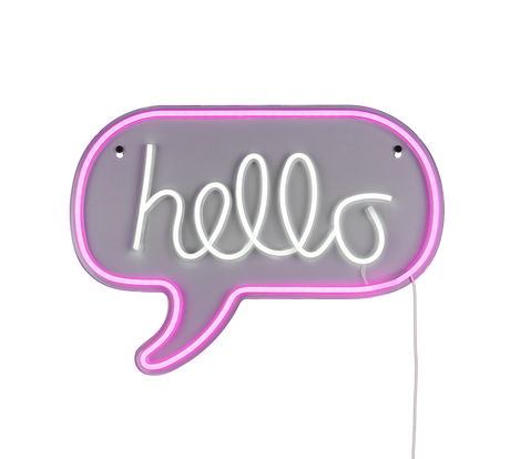 Aplique de pared Trio Hello LED transparent clear 31cm R23711100