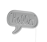 Aplique de pared Trio Hello LED transparent clear 31cm R23711100