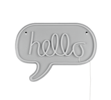 Aplique de pared Trio Hello LED transparent clear 31cm R23711100