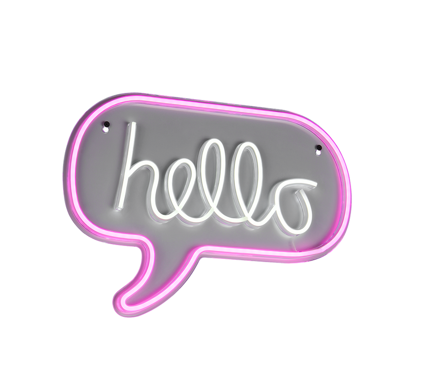 Aplique de pared Trio Hello LED transparent clear 31cm R23711100