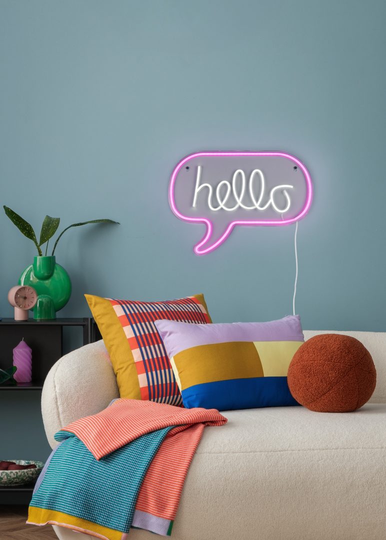 Aplique de pared Trio Hello LED transparent clear 31cm R23711100