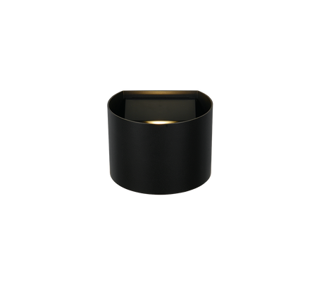Aplique de exterior Trio Genie LED negro mate 3000K IP44 R24161632