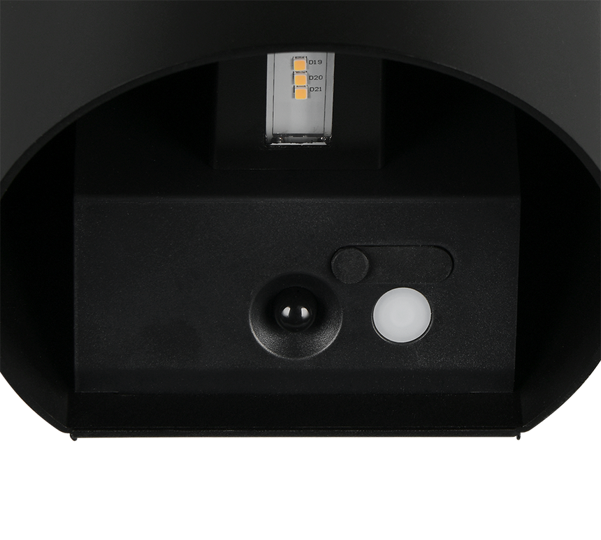 Aplique de exterior Trio Genie LED negro mate 3000K IP44 R24161632