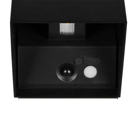 Aplique de exterior Trio Genie LED negro mate 3000K IP44 R24169632