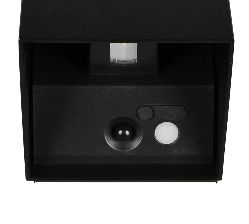 Aplique de exterior Trio Genie LED negro mate 3000K IP44 R24169632