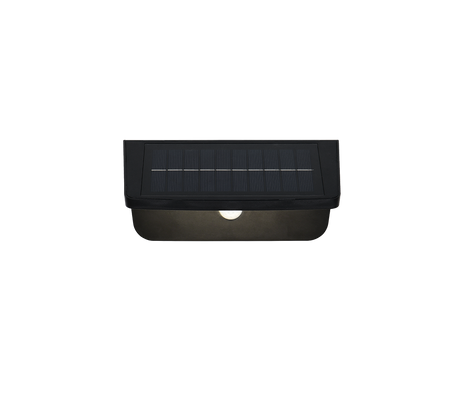 Aplique de exterior Trio Atico LED negro mate solar 4000K IP44 R24696132