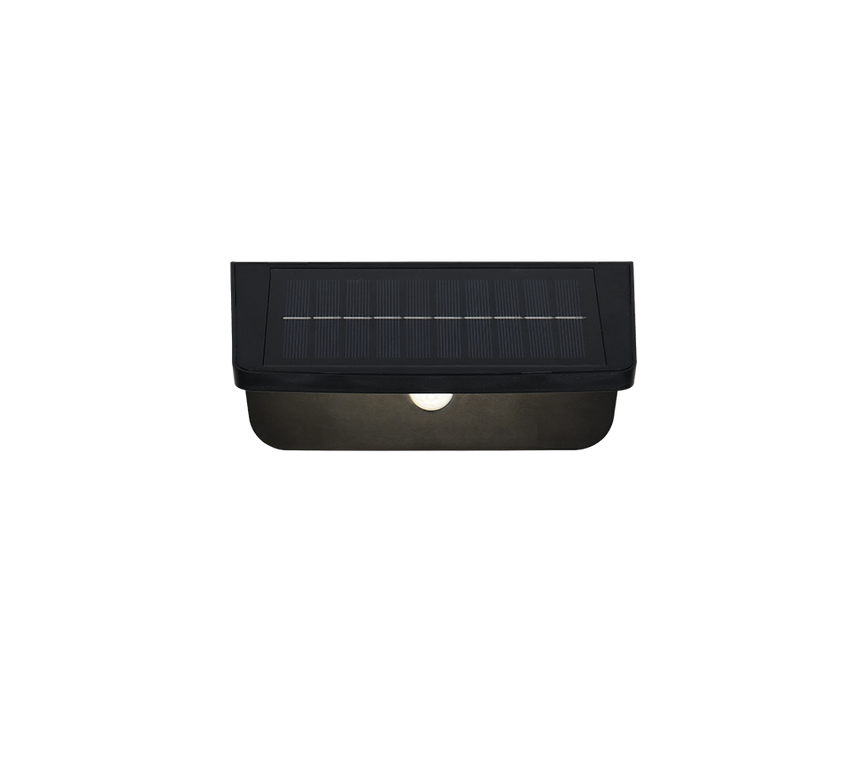 Aplique de exterior Trio Atico LED negro mate solar 4000K IP44 R24696132