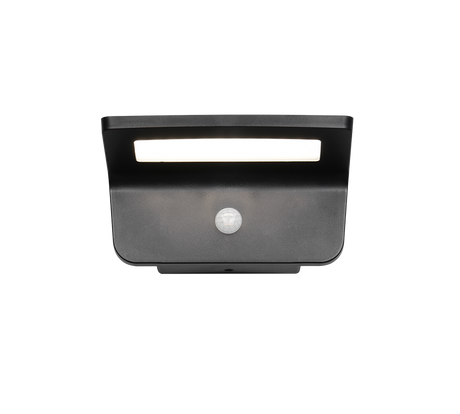 Aplique de exterior Trio Atico LED negro mate solar 4000K IP44 R24696132