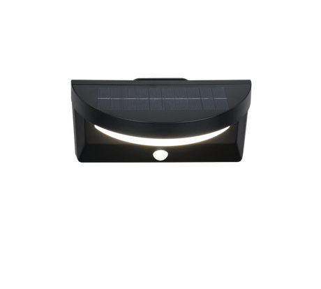 Aplique de exterior Trio Moro LED negro mate solar 4000K IP44 R24706132