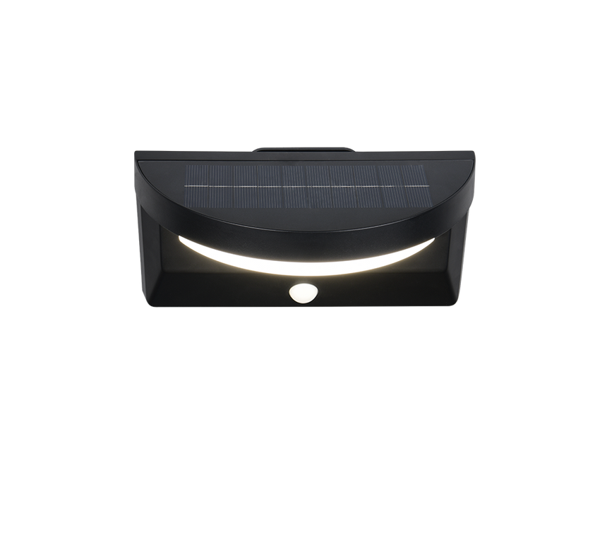 Aplique de exterior Trio Moro LED negro mate solar 4000K IP44 R24706132