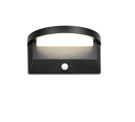 Aplique de exterior Trio Moro LED negro mate solar 4000K IP44 R24706132